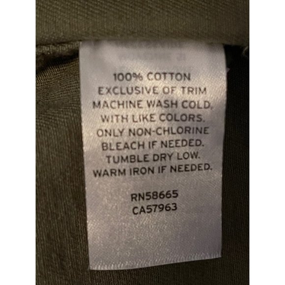 PUBLIC OPINION SHACKET SIZE LARGE ROSE PATCHES EMBROIDERED OLIVE GREEN UTILITY - Picture 6 of 9